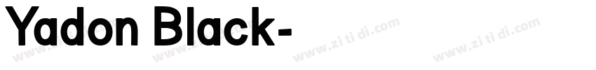 Yadon Black字体转换